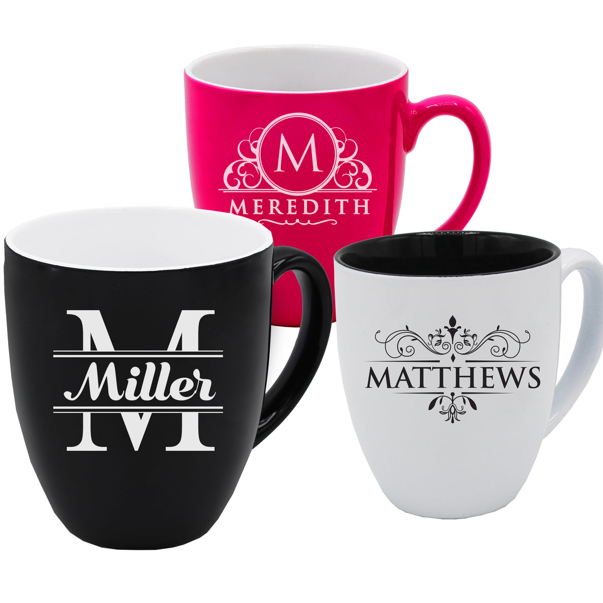 Custom Engraved Coffee Latte Mug - Personalized Coffee and Tea Cup