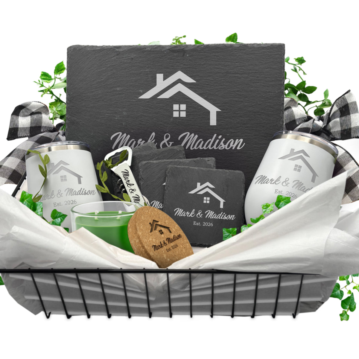 Personalized Build Your Own Slate Realtor Closing Gift - Modern Style