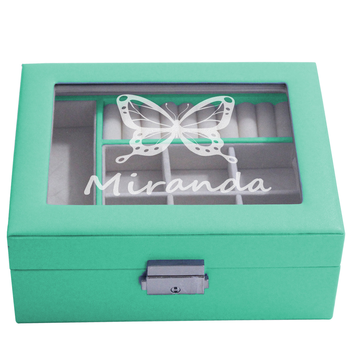 Personalized Jewelry Box for Girls - Custom Engraved with Name and Ballerina, Mermaid, Unicorn and more
