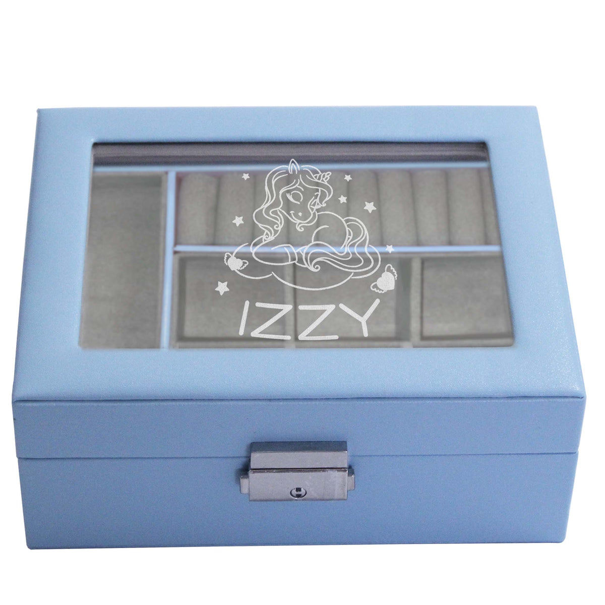Personalized Jewelry Box for Girls - Custom Engraved with Name and Ballerina, Mermaid, Unicorn and more