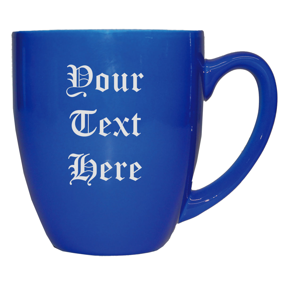 Custom Engraved Latte Coffee Mug and Personalized Tea Cup With Your Text