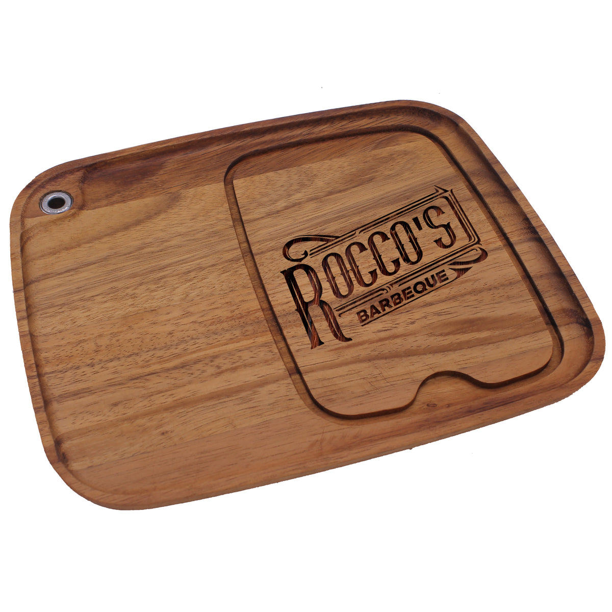Personalized Premium Wooden Steak Plate with Juice Groove – Custom Engraved BBQ Meat Serving Board for Grilling
