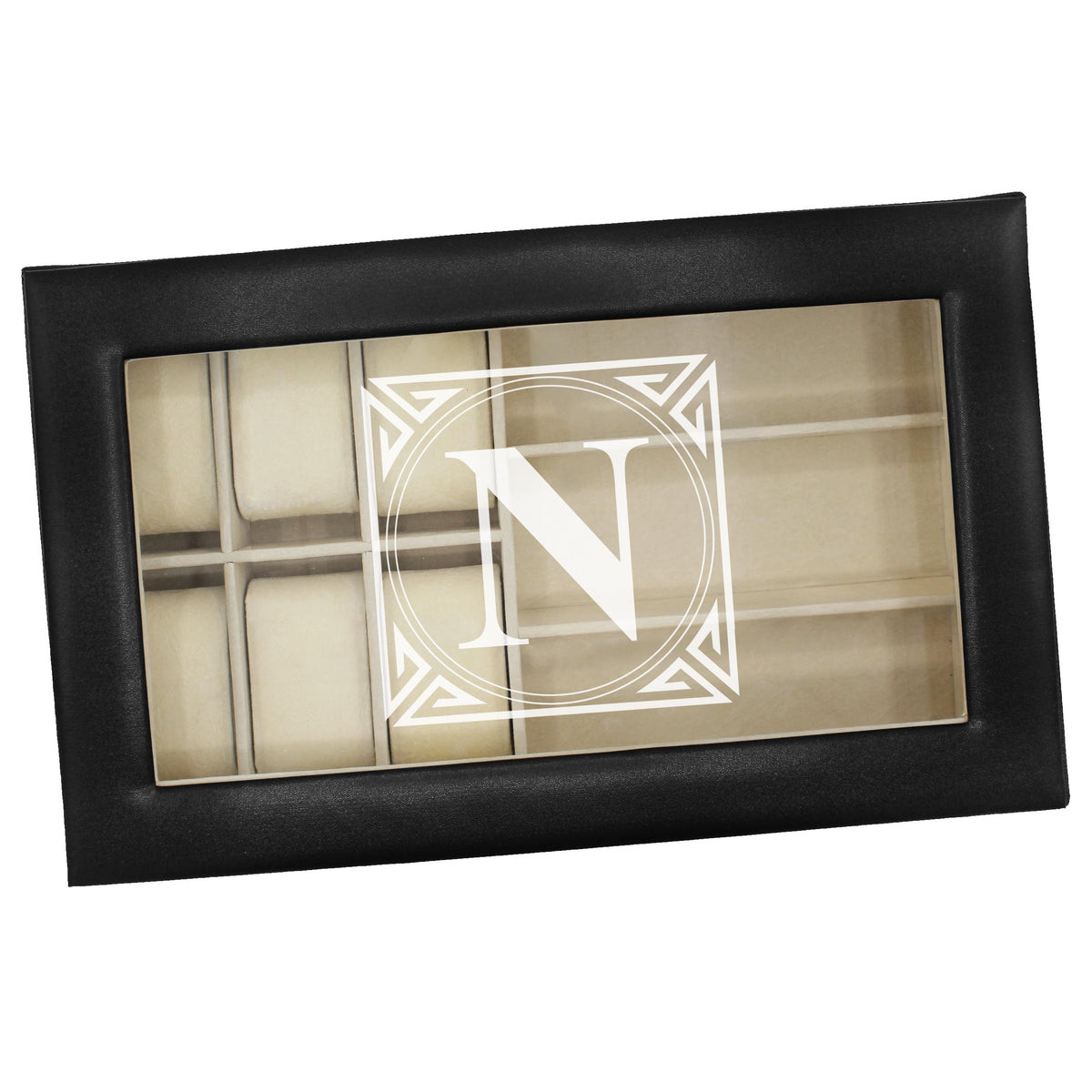 Personalized Watch and Sunglasses Box - Custom Engraved Watch and Eyeglass Organizer Case