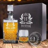 Premium Custom Engraved Decanter - Personalized with Name