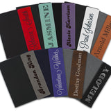 Personalized Canvas Portfolio for Business, Student, Teacher, Graduation - Vertical 1 Line Engraving