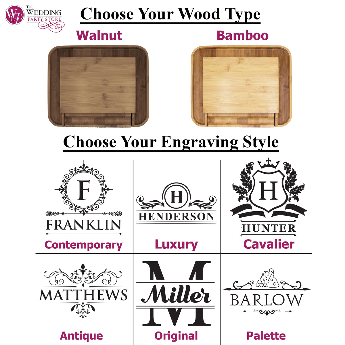 Personalized Premium Charcuterie Cheese Board Tray Set with Spreader Utensil Tools with Any Name