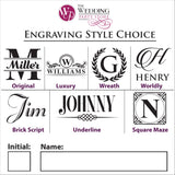 Personalized Watch and Sunglasses Box - Custom Engraved Watch and Eyeglass Organizer Case