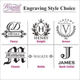 Custom Personalized Watch Storage Box Glass Display Case for Men, Him, Husband - Engraved and Monogrammed