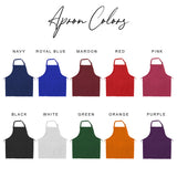 Custom Personalized Apron for Adults, Men, Women, Grill, Kitchen - Add any Name or Text
