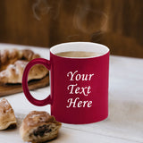 Custom Engraved Latte Coffee Mug and Personalized Tea Cup With Your Text