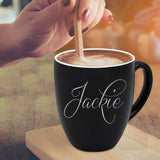 Custom Engraved Coffee Latte Mug - Personalized Coffee and Tea Cup