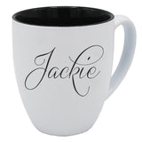 Custom Engraved Coffee Latte Mug - Personalized Coffee and Tea Cup