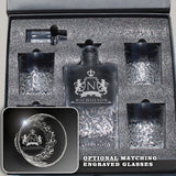 Premium Custom Engraved Decanter - Personalized with Name