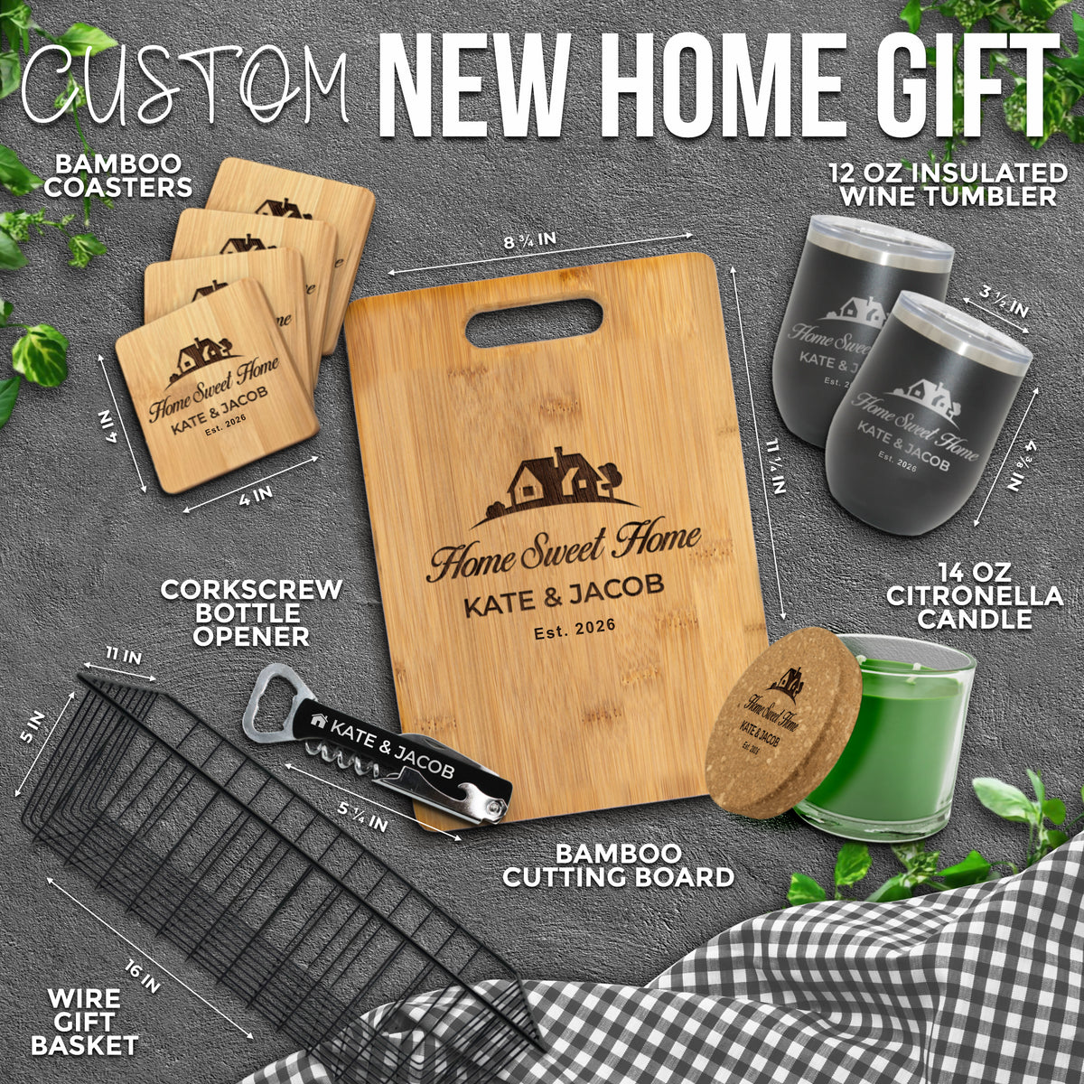 Personalized Build Your Own Bamboo Realtor Closing Gift - Heritage Style