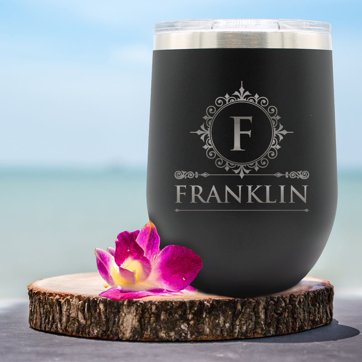 Personalized 12 oz Insulated Stemless Wine Tumbler - WPS Designs