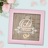 Personalized Jewelry Box with Glass Top – Custom Engraved Jewelry Organizer & Tray Gift for Women, Mom or Wife