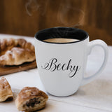 Personalized Coffee Latte Mug – Custom Monogrammed Coffee & Tea Cup with Name