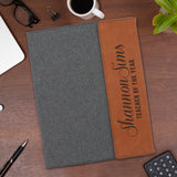 Personalized Canvas Business Work Portfolio - Professional Vertical 2 Lines Engraving