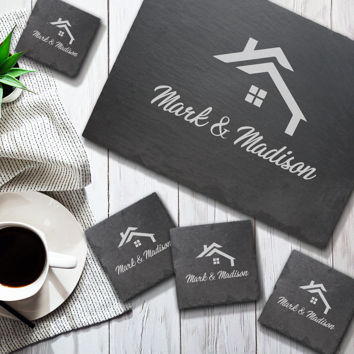 Personalized Build Your Own Slate Realtor Closing Gift - Modern Style