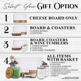 Personalized Build Your Own Marble and Acacia Realtor Closing Gift - Rectangle Stem Style