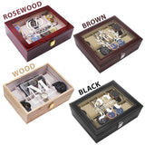 Custom Personalized Watch Storage Box Glass Display Case for Men, Him, Husband - Engraved and Monogrammed