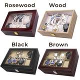 Engraved 10 Slot Watch Box for Men - Custom Personalized Gifts for Him, Husband, Boyfriend