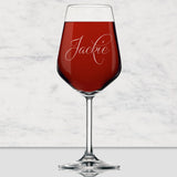 Personalized 16 oz Wine Glass with Stem with Name and Initial
