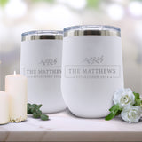 Personalized Build Your Own Marble and Acacia Realtor Closing Gift - Rectangle Stem Style